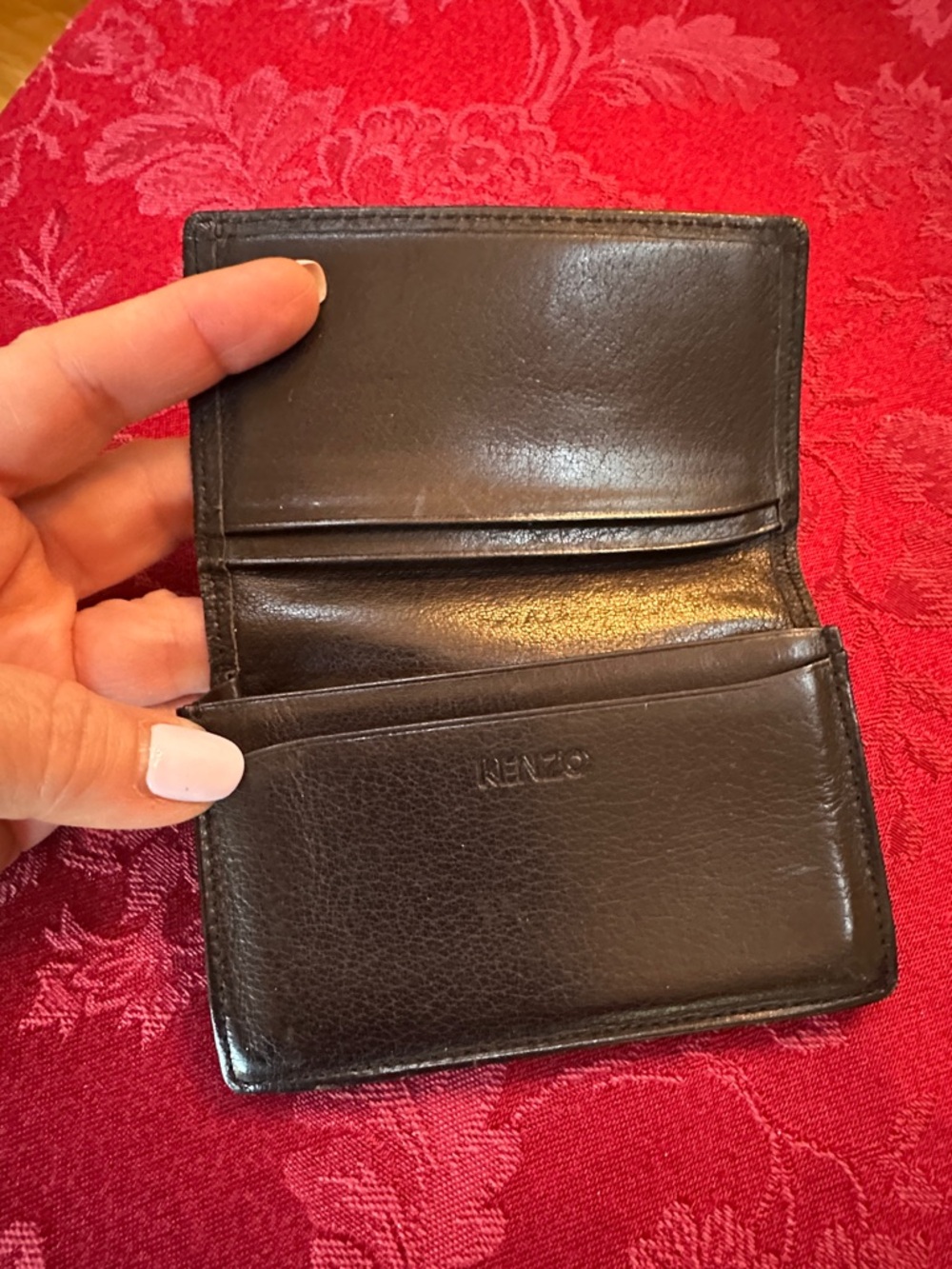 Kenzo Black Leather Card Holder - Picture 3 of 7